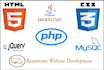 develop responsive website in html5, css3, javascript, bootstrap4 and php