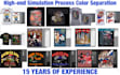 do high end simulation process screen print color separation