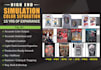 do high end simulation process screen print color separation