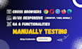 do QA, cross browser, responsive test and fix all these issues