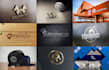 professional dog logo, pets animal cats design