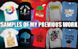 create custom typography and minimalist tshirt designs