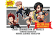 do my style chibi character illustration for your need