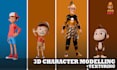 do 3d character model for game or animation