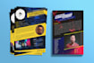 design dj artist epk, press kit, media kit or speaker, author one sheet