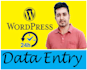do wordpress content uploads and data entry, product listings