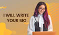 write your bio or about me