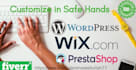 develop your website on any cms wordpress wix