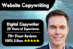 write copy for your website and landing pages