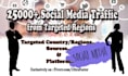 25k social media traffic from targeted regions