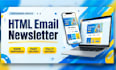 create responsive HTML email newsletter template