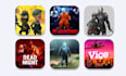 design a professional game logo, steam icon, or app icon