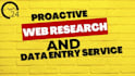be proactive web research and data entry service provider
