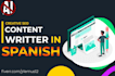 write SEO articles in spanish for your website