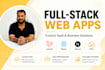 develop scalable saas applications and admin dashboards