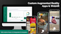 develop augmented reality apps or webar with admin panel