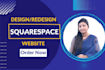design, redesign or fix your squarespace website