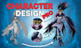 draw 2d game character design for your indie game