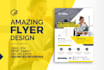 design flyer, bifold, trifold, postcard, brochure for you