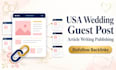 write and publish USA wedding blog guest post with SEO backlink services
