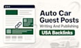 write and publish auto and car guest posts with USA backlinks