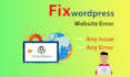 fix wordpress issue or bugs or any work