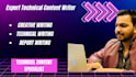 do creative and technical writing
