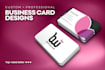 create a professional custom business card design