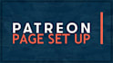 set up your patreon page