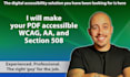 make your PDF accessible wcag aa and section 508