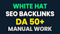 build white hat manual SEO backlinks for google ranking