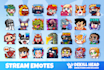 draw custom twitch youtube kick emotes for your stream