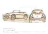 sketch cars with coffee