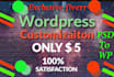 design a modern, responsive wordpress blog website