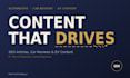 write SEO automotive articles, car reviews and blog posts