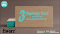 design business card with three concepts