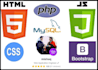 create or fix php mysql html5 css bootstrap website for you