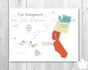 create an amazing travel map illustration