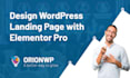 design wordpress landing page with elementor pro