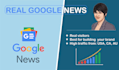 do an interview or news on google news website with traffic