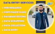 do data entry excel, word, database editing