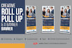 do elegant roll up banners and bill boards