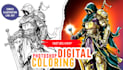 do digital coloring of illustrations and comics web toon