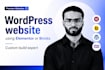 build a custom wordpress website with elementor or bricks