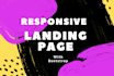 design responsive landing page website