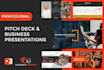 design investor pitch deck, infographic PPT presentation