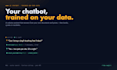 build a custom ai chatbot trained on your business data