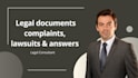 write legal documents complaints, lawsuits and answers