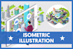 create isometric vector illustration
