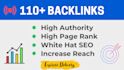 build 110 high authority pr backlinks for SEO